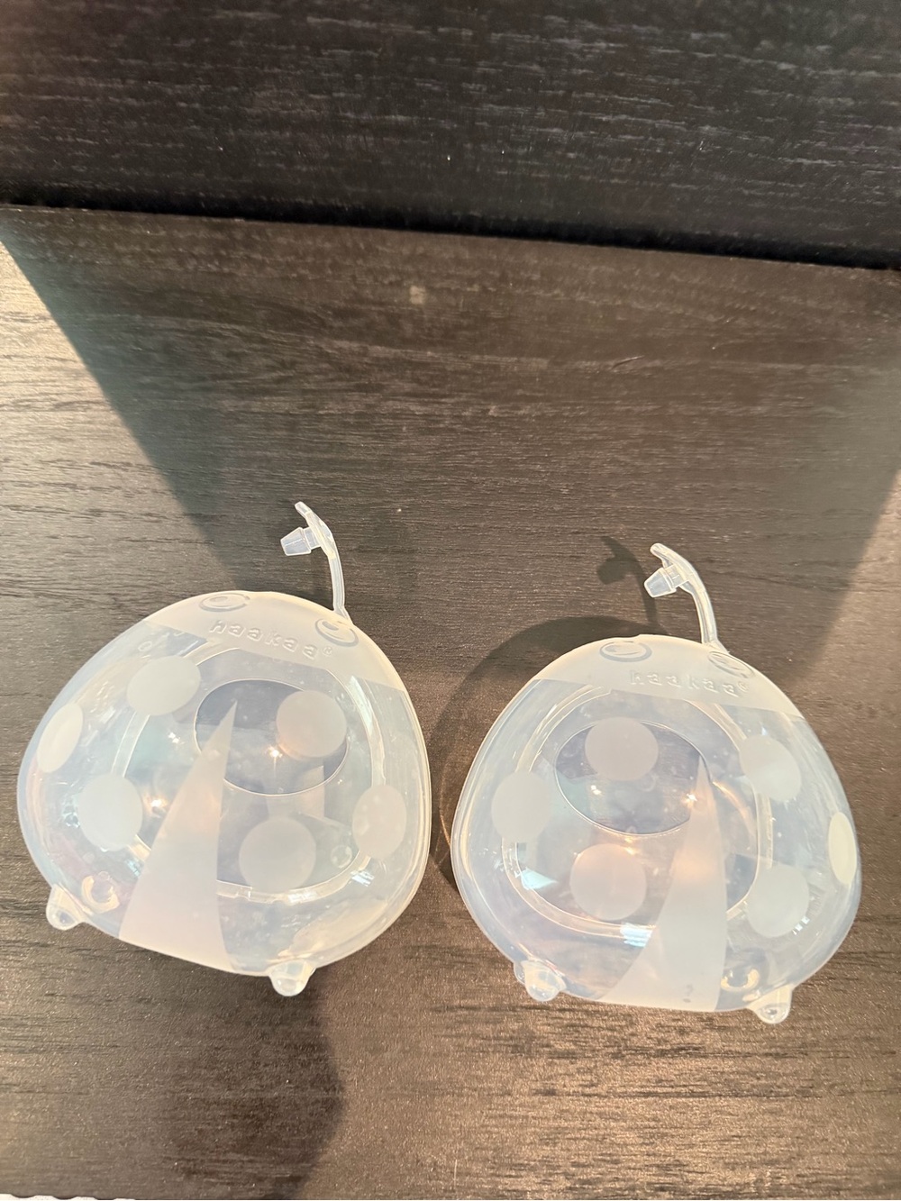 Clear Silicone Nursing Cup Inserts - Pair Haakaa Ladybug 2